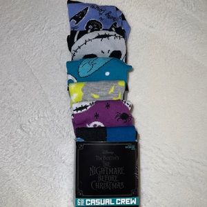 6 pair The Nightmare Before Christmas 🕷 Men’s Crew Socks